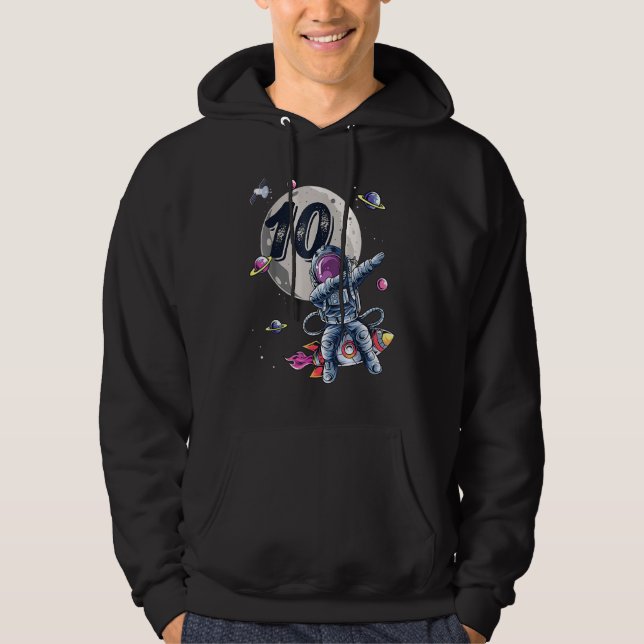 Sudadera Astronauta de cumpleaños 10 años (Anverso)