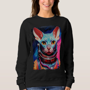 Sudadera Astronauta de espacio para gatos sin pelo de Pop A