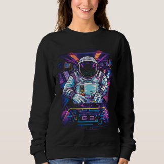 Sudadera Astronauta de neón Gráfico de exploración espacial