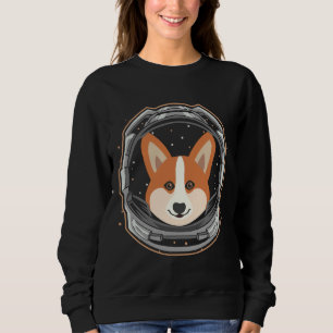 Sudadera Astronauta De Perro Corgi En El Espacio 50