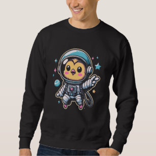 Sudadera Astronauta de pollo Espacio Galaxia Granja de aves