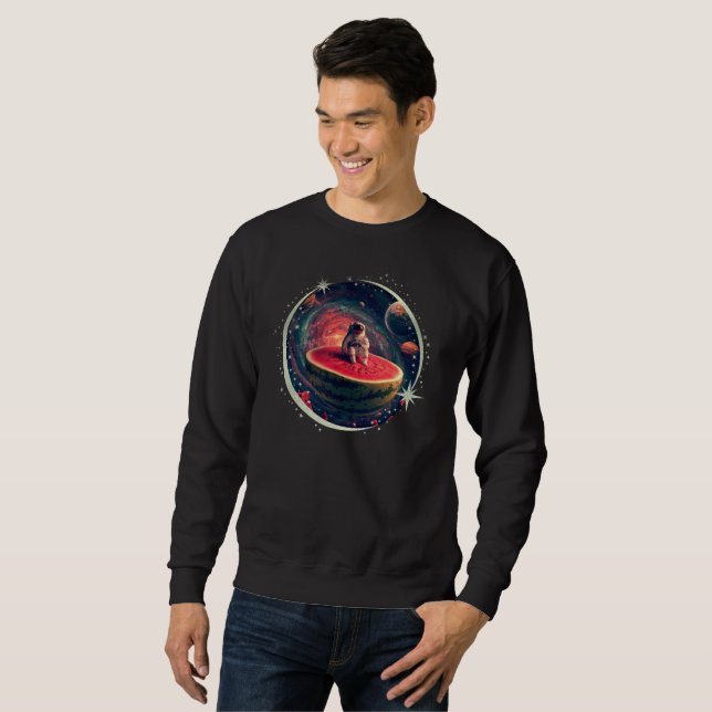 Sudadera Astronauta de Sandía Espacial (Anverso completo)