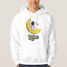 Sudadera Astronauta descansando en el diseño de la luna