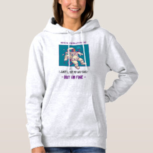 Sudadera Astronauta divertida perdida en el espacio estoy b