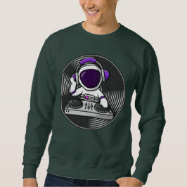 Sudadera Astronauta DJ Cute Space Design