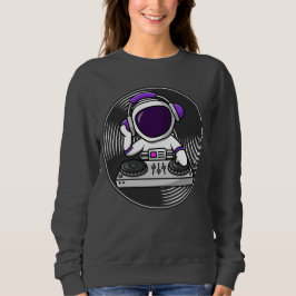 Sudadera Astronauta DJ Cute Space Design