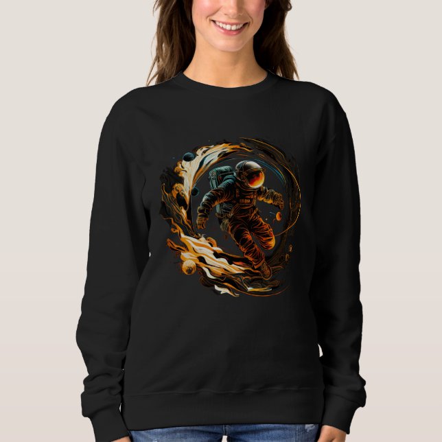 Sudadera Astronauta emergiendo del portal (Anverso)