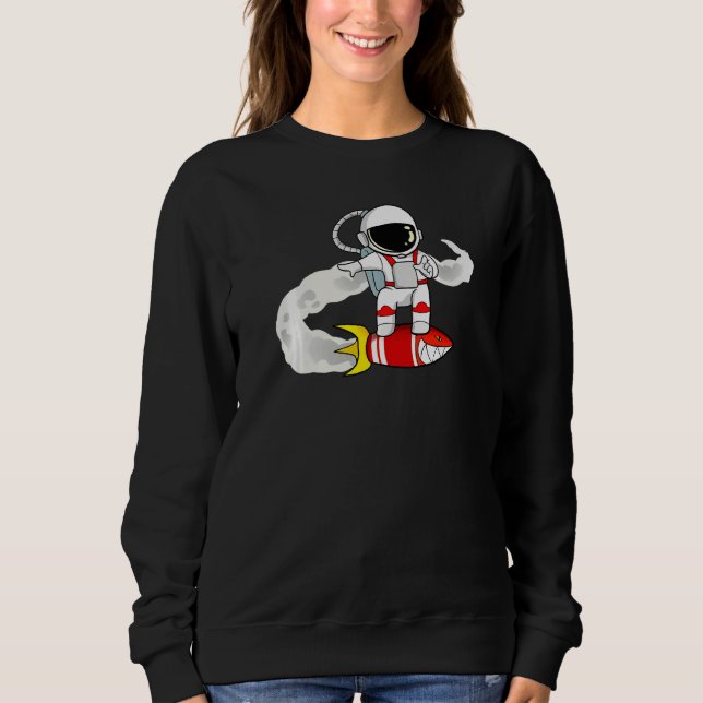Sudadera Astronauta en cohete (Anverso)