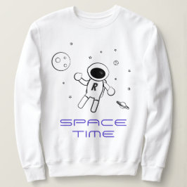 Sudadera Astronauta en el espacio - Arte en negro, blanco y