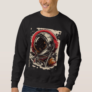 Sudadera astronauta en el espacio con planetas en galaxias
