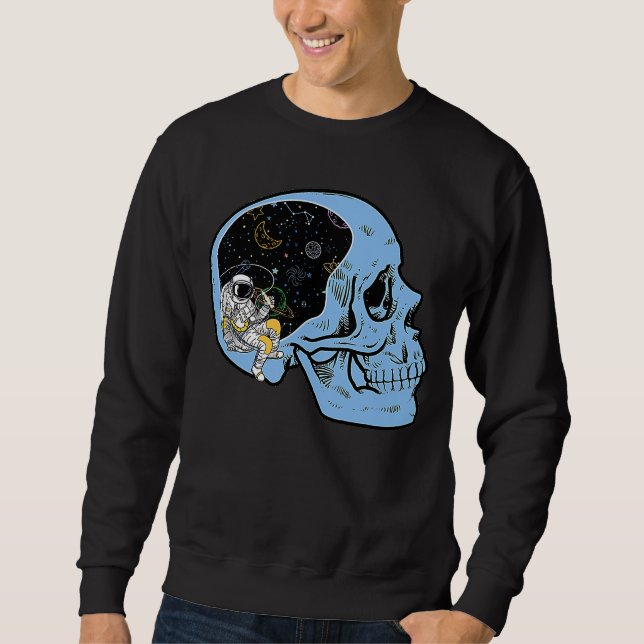 Sudadera Astronauta en el espacio corre con la galaxia de l (Anverso)