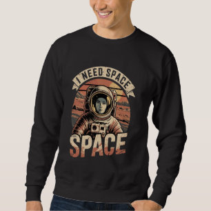 Sudadera Astronauta en el planeta espacial Marte Vintage Oc