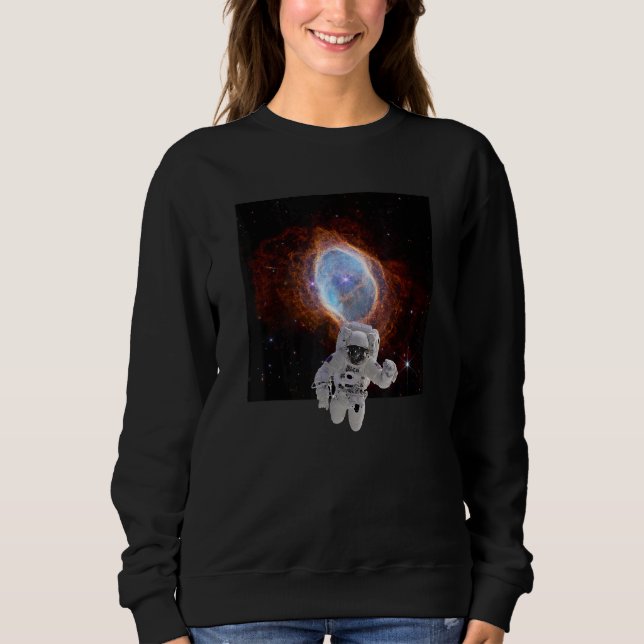 Sudadera Astronauta en Southern Ring Nebula Webb Space Tele (Anverso)