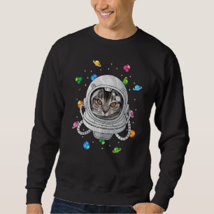 Sudadera Astronauta estadounidense de Shorthair en lo profu
