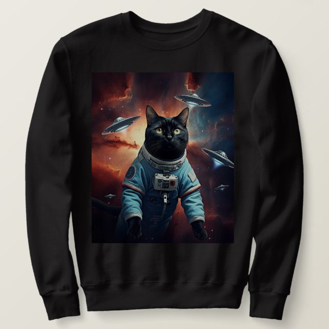 Sudadera Astronauta gata galáctica (Anverso del diseño)
