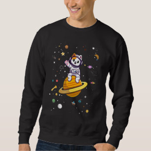 Sudadera Astronauta Gato De Guay En La Galaxia Sentada En U