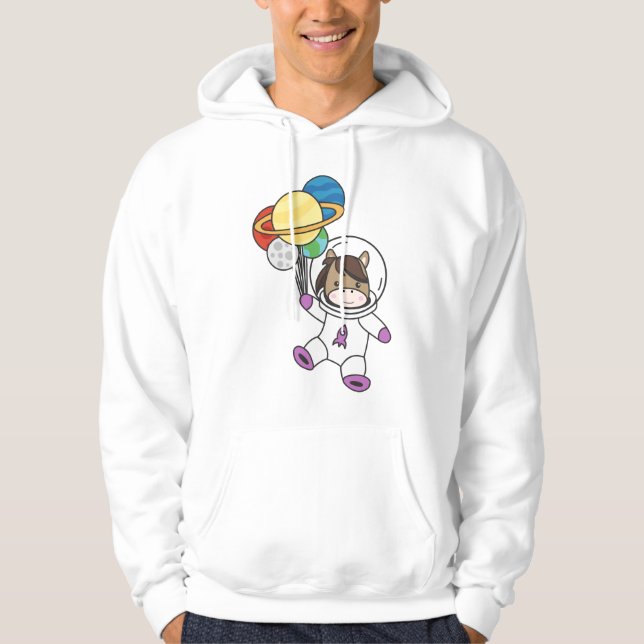 Sudadera Astronauta Horse Ponny Planet Earth Marte (Anverso)