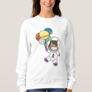 Sudadera Astronauta Horse Ponny Planet Earth Marte