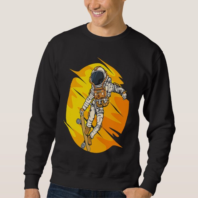 Sudadera Astronauta monopatín patinaje espacio cosmos Astro (Anverso)