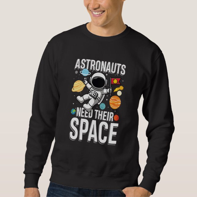 Sudadera Astronauta Necesita Su Espacio (Anverso)
