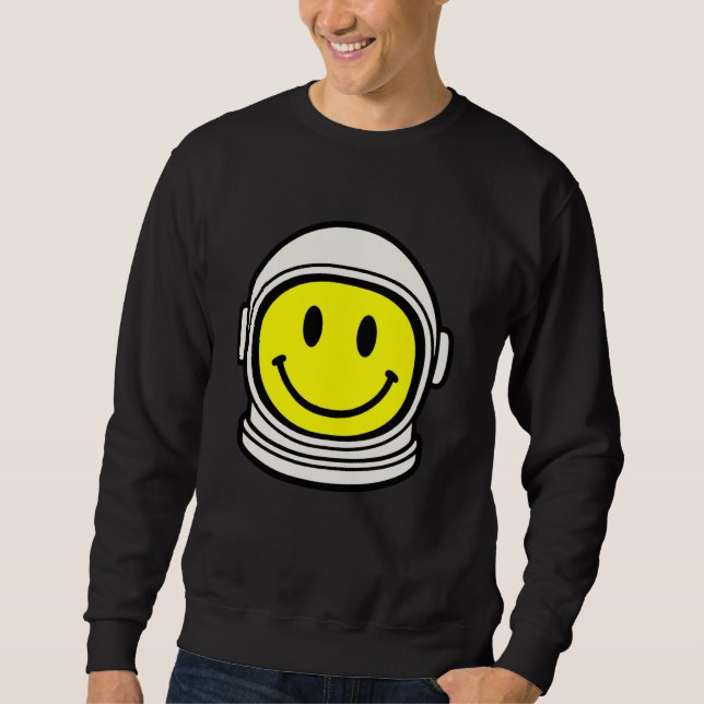 Sudadera Astronauta retro astronauta sonriente sonrisa fren (Anverso)