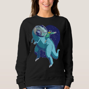 Sudadera Astronauta retro montando Rex Signo de paz Funny D