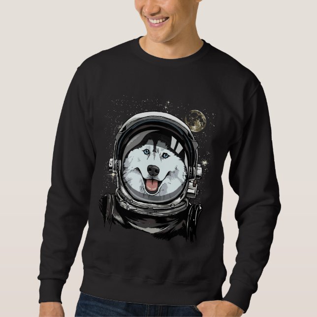 Sudadera Astronauta siberiano de exploración espacial Husky (Anverso)