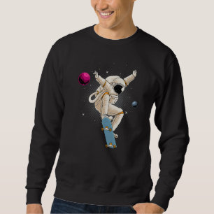 Sudadera Astronauta Skateboarding Space Planets Moon Astron