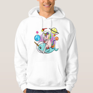 Sudadera Astronauta Unicornio montando en el universo espac