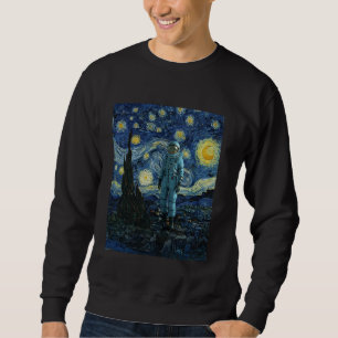 Sudadera Astronauta Van Gogh Starry Amantes del Espacio Noc