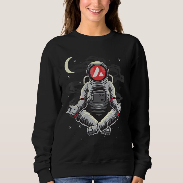 Sudadera Astronauta Yoga Avalanche Avax Moneda Al Llanto De (Anverso)