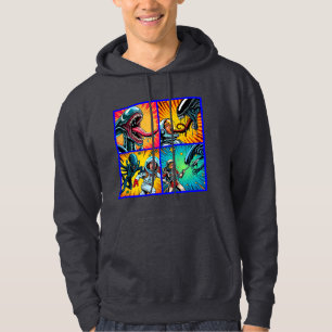 Sudadera Astronautas contra arte pop extranjero