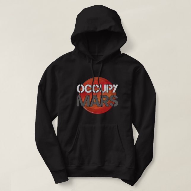 Sudadera Astronomía Enamorada Occupy Mars Terraform (Diseño del anverso)