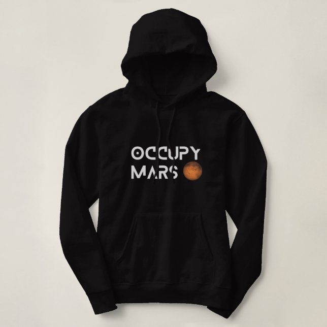 Sudadera Astronomía Enamorada Occupy Marte Explorador Espac (Diseño del anverso)