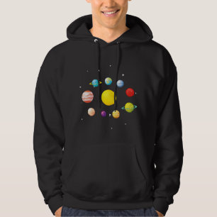 Sudadera Astronomía Lover Ciencia Nerd Sistema Solar Planet