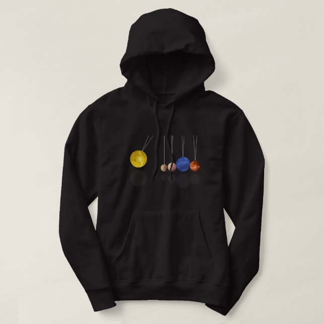 Sudadera Astronomía Lover Planets péndulo espacio del siste (Diseño del anverso)