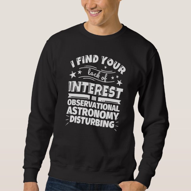 Sudadera Astronomía observacional Falta de interés (Anverso)