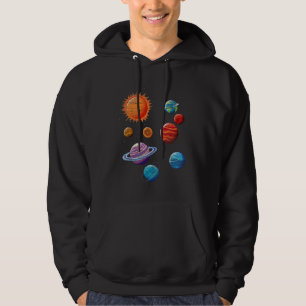 Sudadera Astronomía Planetas Lover Astronomía del Sistema S