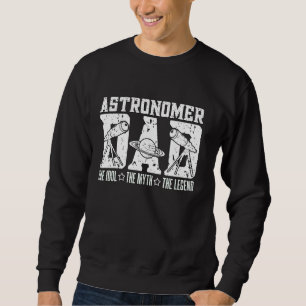 Sudadera Astrónomo Papá El Idol El Mito Astronomía Amante A