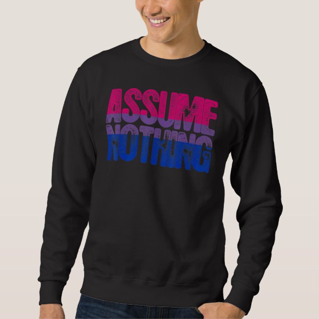 Sudadera Asumir nada de orgullo bisexual (Anverso)