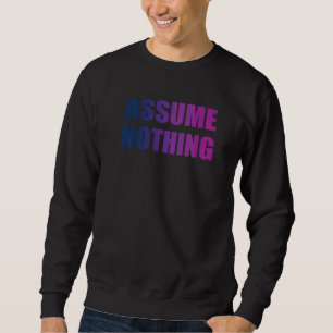 Sudadera Asumir No Algo Bisexual Lgbtq