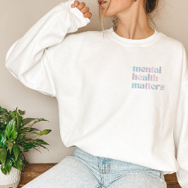 Sudadera Asuntos de salud mental | Cita Gris mixto francés
