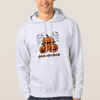 Sudadera Asustado Naranja de calabaza frente a Halloween
