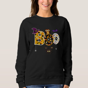 Sudadera Asustar Halloween Con Arañas Y Sombrero De Bruja B