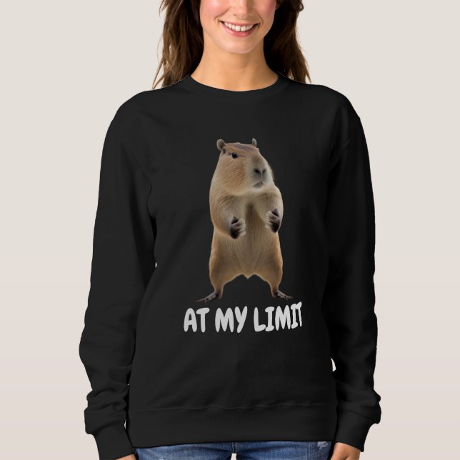 Sudadera At My Limit Angry Capybara (Anverso)