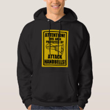Atacar las campanas de mano Hoodie