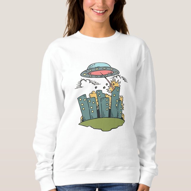 Sudadera Ataque Alienigena (Anverso)