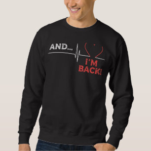 Sudadera Ataque cardíaco Cirugía de corazón abierto Sobrevi