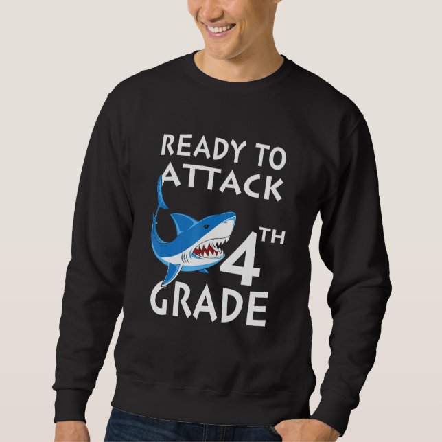 Sudadera Ataque de tiburones listo para atacar 4 (Anverso)