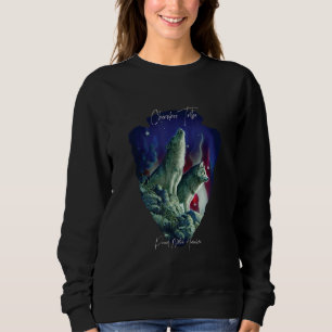 Sudadera Ataque del orgullo del lobo de la tribu indio amer